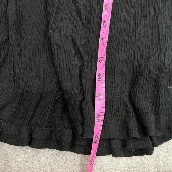 [M]April Cornell Elegant Black Pearl Button-Down Midi - Maxi Dress Double Slits - Picture 6 of 7